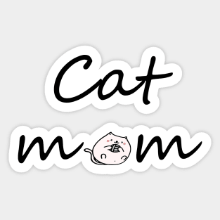 Cat Mom, Cat Mama, Cat, Cat Lover, Mother's Day Gift For Mom, Cat Lover Gift Sticker